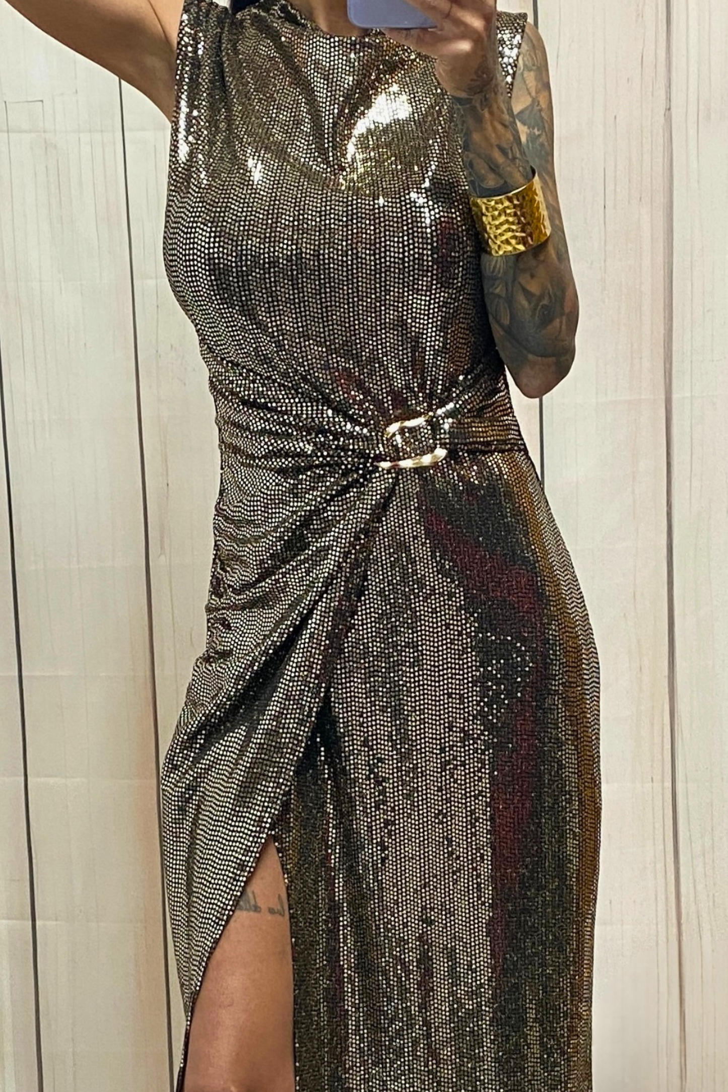 Vestido Golden Impact